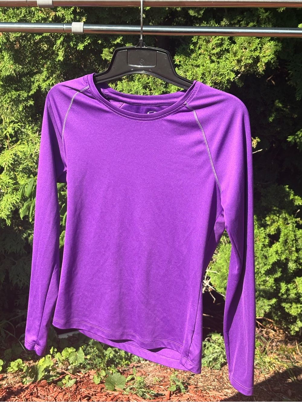 C9 by Champion Purple Long-Sleeve Performance Tee‎ medium running gym athletic